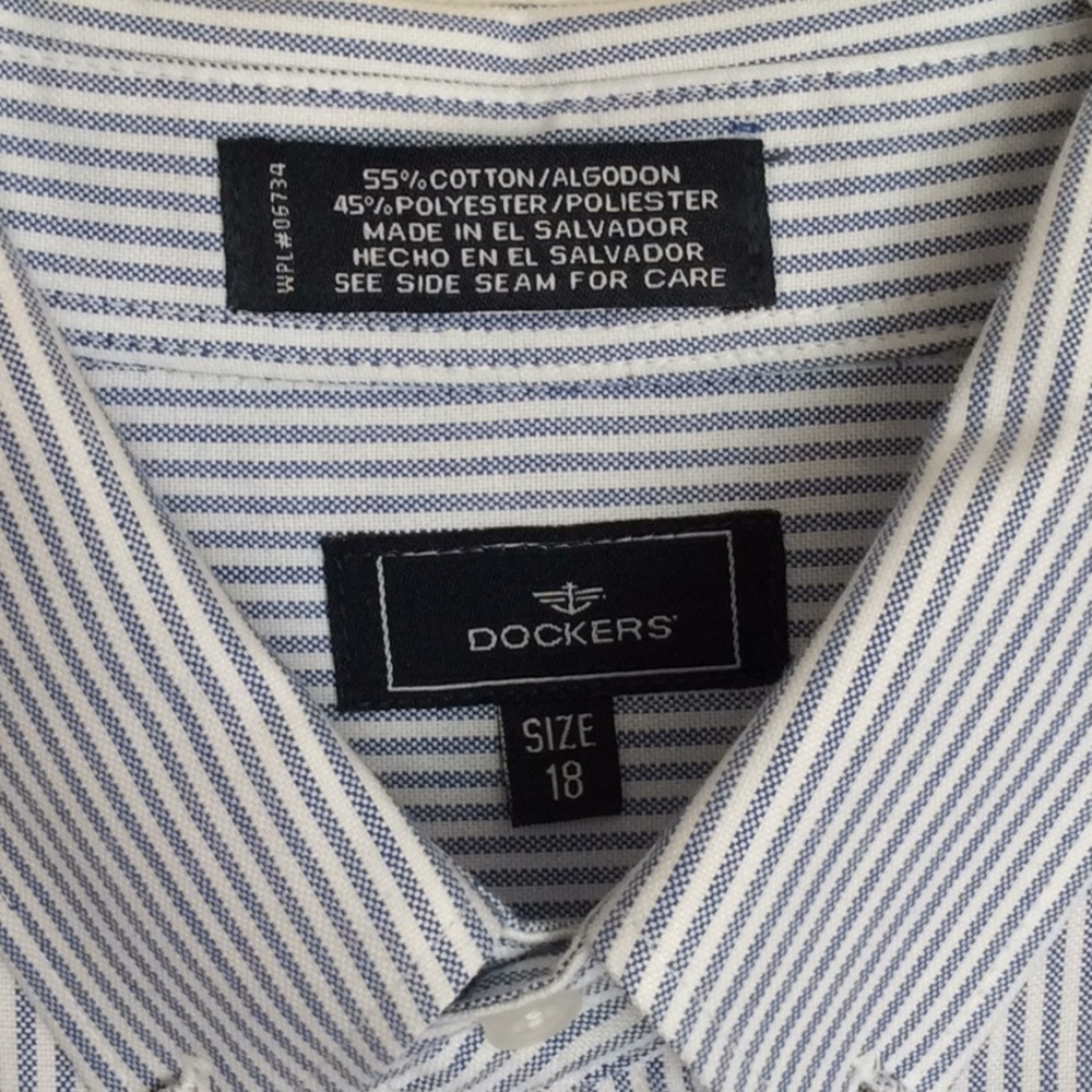 Like New Dockers Boys Stripe button-down shirt - Picture 2 of 4